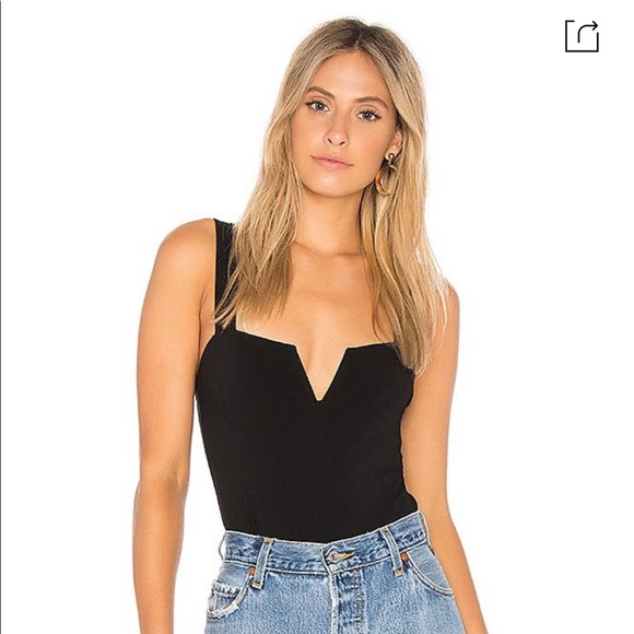 Tops - Free People Pippa v wire thong bodysuit - SIZE M